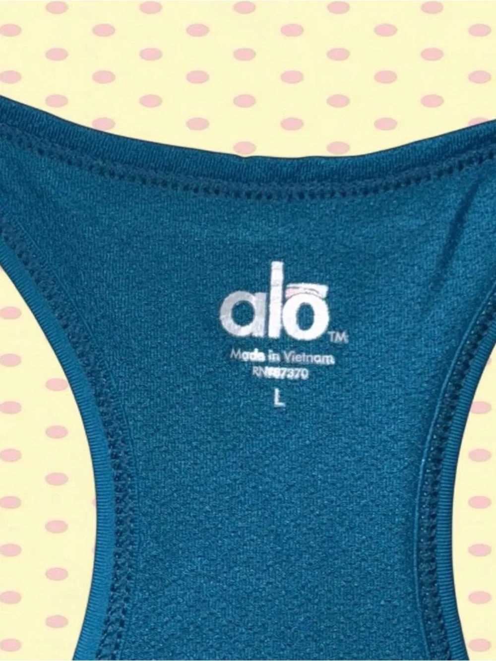 ALO Yoga Teal Blue Performance Tank